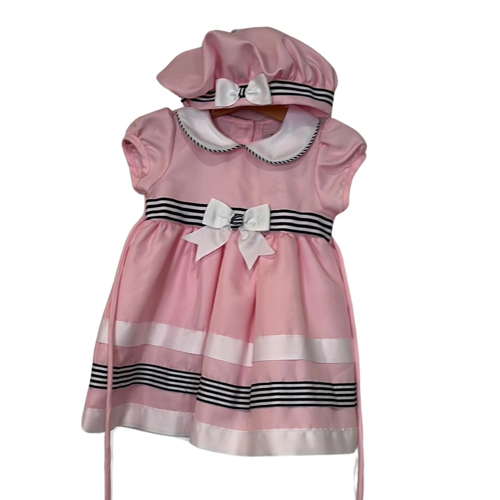 Rare Editions Soft Pink Satin Dress